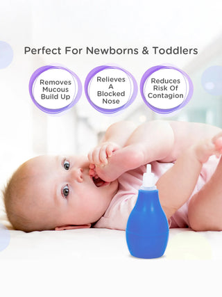 Soft Silicone Baby Nasal Aspirator (0m+) – Gentle Nose Cleaner for Newborns - Kidulan