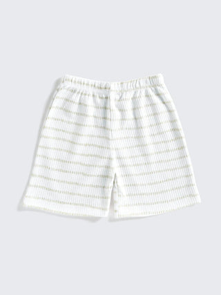 Striped Girls Ruffle Top & Shorts Set - Kidulan