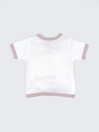 Baby Cotton Jabla & Shorts Set – Solid White with Contrast Trim Half Sleeve Baby Wear Combo (2 Sets) - Kidulan