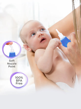 Soft Silicone Baby Nasal Aspirator (0m+) – Gentle Nose Cleaner for Newborns - Kidulan