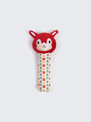 Fox Baby Plush Rattle Toy – Soft Infant Hand Rattle Sensory Toy for Newborns - Kidulan
