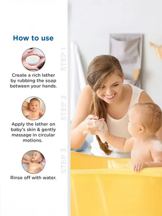 Mild & Nourishing Baby Soap with Almond & Milk Extracts (0+ Months) - Kidulan