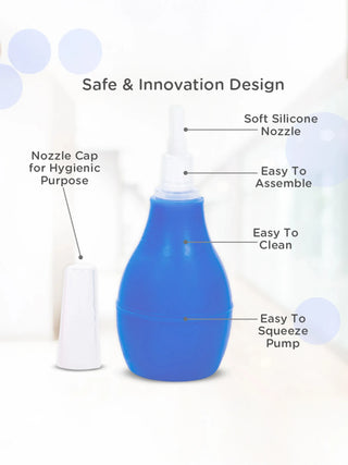Soft Silicone Baby Nasal Aspirator (0m+) – Gentle Nose Cleaner for Newborns - Kidulan