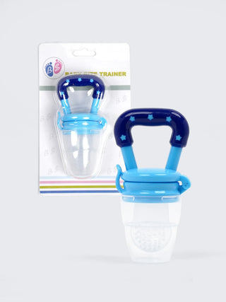 Baby Safe Blue Fruit Feeder & Food Nibbler – BPA Free Baby Feeding Trainer with Easy Grip Handle - Kidulan