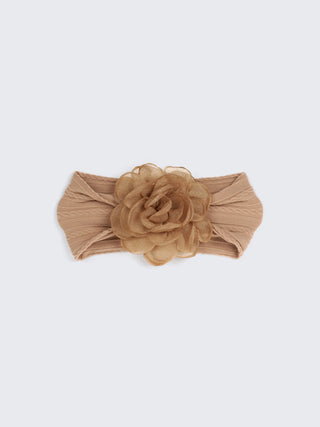 Girl Floral Bloom Stretch Baby Headband – Elegant Soft Hair Accessory - Kidulan