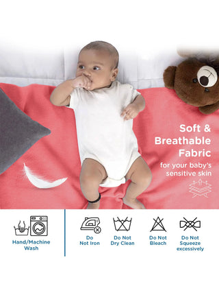 Baby Dry Mat – Reusable Waterproof Microfiber Sheet - Pink (S) - Kidulan