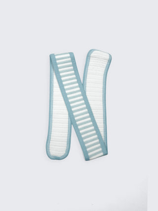 Soft Cotton Blue Hooded Baby Towel with Tie - Kidulan