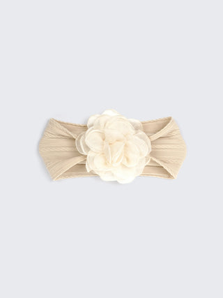 Girl Floral Bloom Stretch Baby Headband – Elegant Soft Hair Accessory - Kidulan