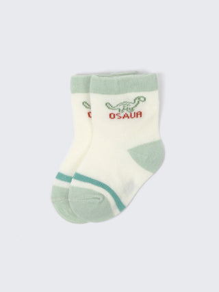 Dinosaur & Cartoon Baby Socks – 2 Pair Cotton Comfort Pack - Kidulan