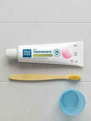 Kids Toothpaste 70g – Fluoride Free & Sugar Free Gentle Bubble Gum Flavor - Kidulan