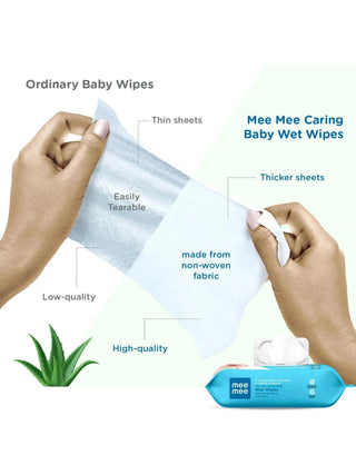 Aloe Vera Baby Wet Wipes Combo Pack (432 Wipes) - Kidulan