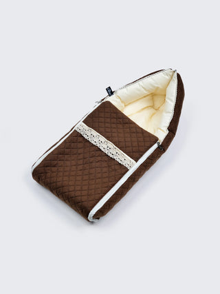 Baby Carry Nest – Brown Cotton Soft Newborn Sleeping Bag - Kidulan