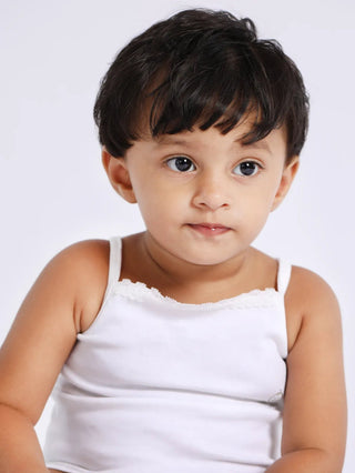 Baby Girl Camisole Vest (3 Pc) & Trendy Pink Frock Set Combo - Kidulan