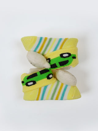 Baby Plush Rattle Socks Cute Bear & Mouse Design - Kidulan