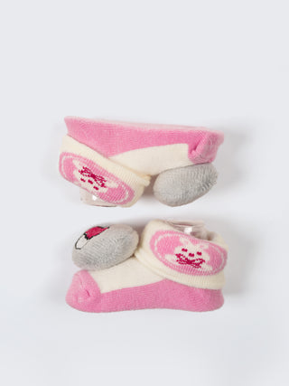 Baby Plush Rattle Socks Cupcake & Cat Design - Kidulan