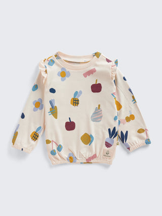 Girls Printed Long Sleeve Top & Pant Set