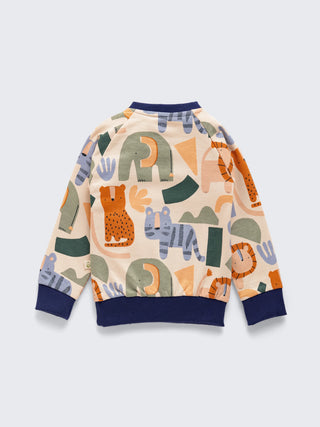 Jungle Friends Print Unisex Sweatshirt