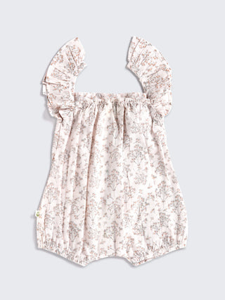Eebabee Floral Frill Romper - Soft Pink - Kidulan