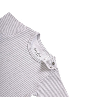 Half sleeve grey stripe pattern t-shirt for baby - Kidulan