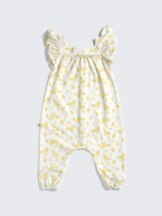 Yellow Bloom Ruffle Jumpsuit - Kidulan