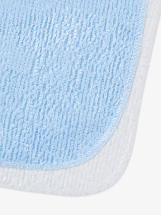 Blue & white washcloth combo for baby boys & girls - Kidulan