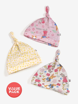 Baby Tie knot cap - 3pc combo pack (12 - 18 M) - Kidulan