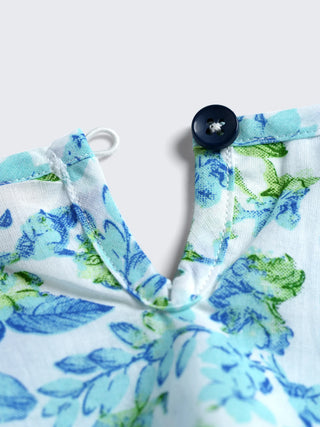 Blue Blossom Frock - Kidulan