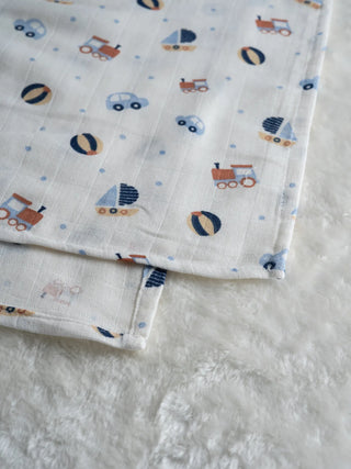FETO COTTON MUSLIN SWADLE WRAP 3PCS - Kidulan