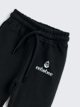 eebabee Black Lounge Pants for Boys - Kidulan