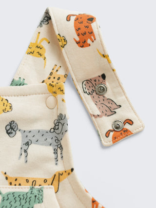 Playful Pups Cotton Dungaree