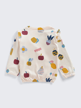 Girls Printed Long Sleeve Top & Pant Set