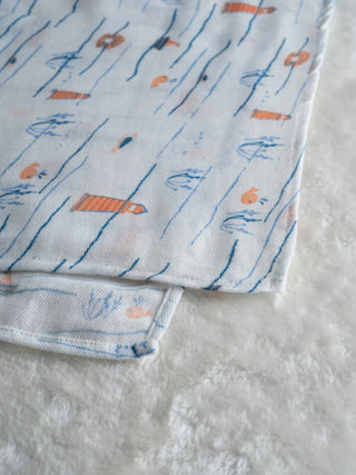 FETO COTTON MUSLIN SWADLE WRAP 2PCS - Kidulan