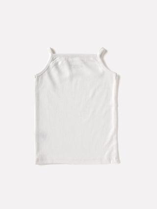 Sleeveless white camisole combo for baby - Kidulan