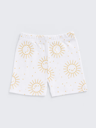 Sunny Smiles Print Bodysuit & Shorts Summer Set for Baby - Kidulan