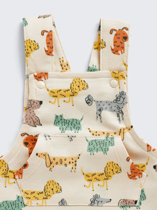 Playful Pups Cotton Dungaree