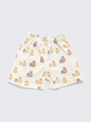 Cute Animal Print Toddler Two-Piece Shorts Set