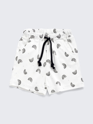 Newborn Unisex Monochrome Rainbow Print Co-Ord Set