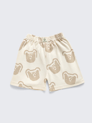 Bear Print Baby T-Shirt and Shorts Set