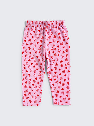 Twin Style Combo Set for Baby Girls – 2 Tops, 2 Leggings & 2 Headbands - Kidulan