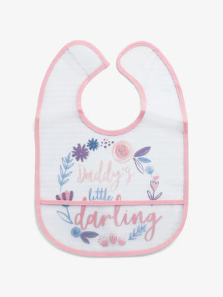 Flower & dot pattern in pink Baby bibs combo for baby boys & girls - Kidulan