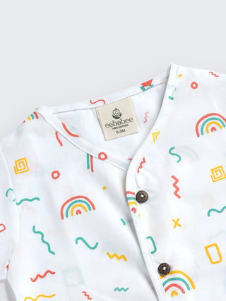 Unisex AOP Printed Cotton Woven Set - Kidulan