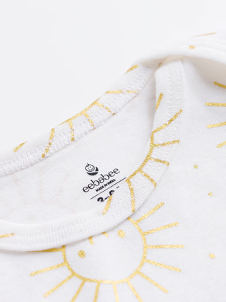 Sunny Smiles Print Bodysuit & Shorts Summer Set for Baby - Kidulan