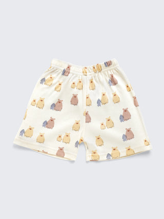 Cute Animal Print Toddler Two-Piece Shorts Set
