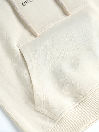 eebabee Boys Solid Sleeveless Hooded Set - Cream Edition - Kidulan