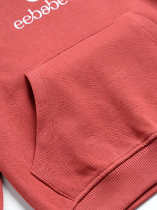 eebabee Solid Comfort Hooded Tracksuit – Rust Edition - Kidulan