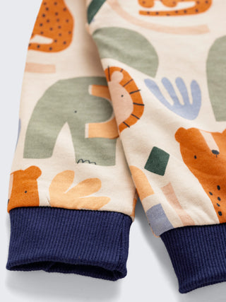 Jungle Friends Print Unisex Sweatshirt