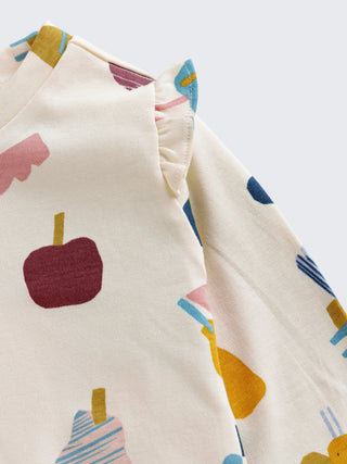 Girls Printed Long Sleeve Top & Pant Set