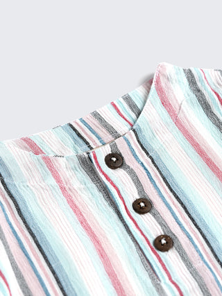 Eebabee Boys Breezy Striped Co - ord Set - Kidulan