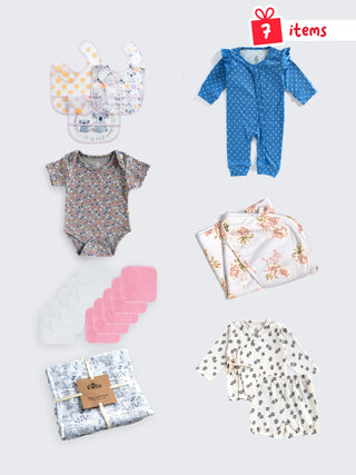 7 - Item Baby Girl Essentials Gift Bundle - Kidulan