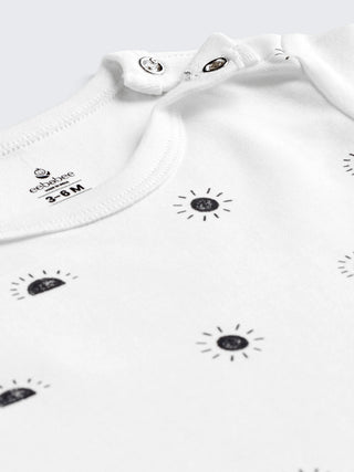 Newborn Unisex Cotton Co-ord Set - Sunshine Print